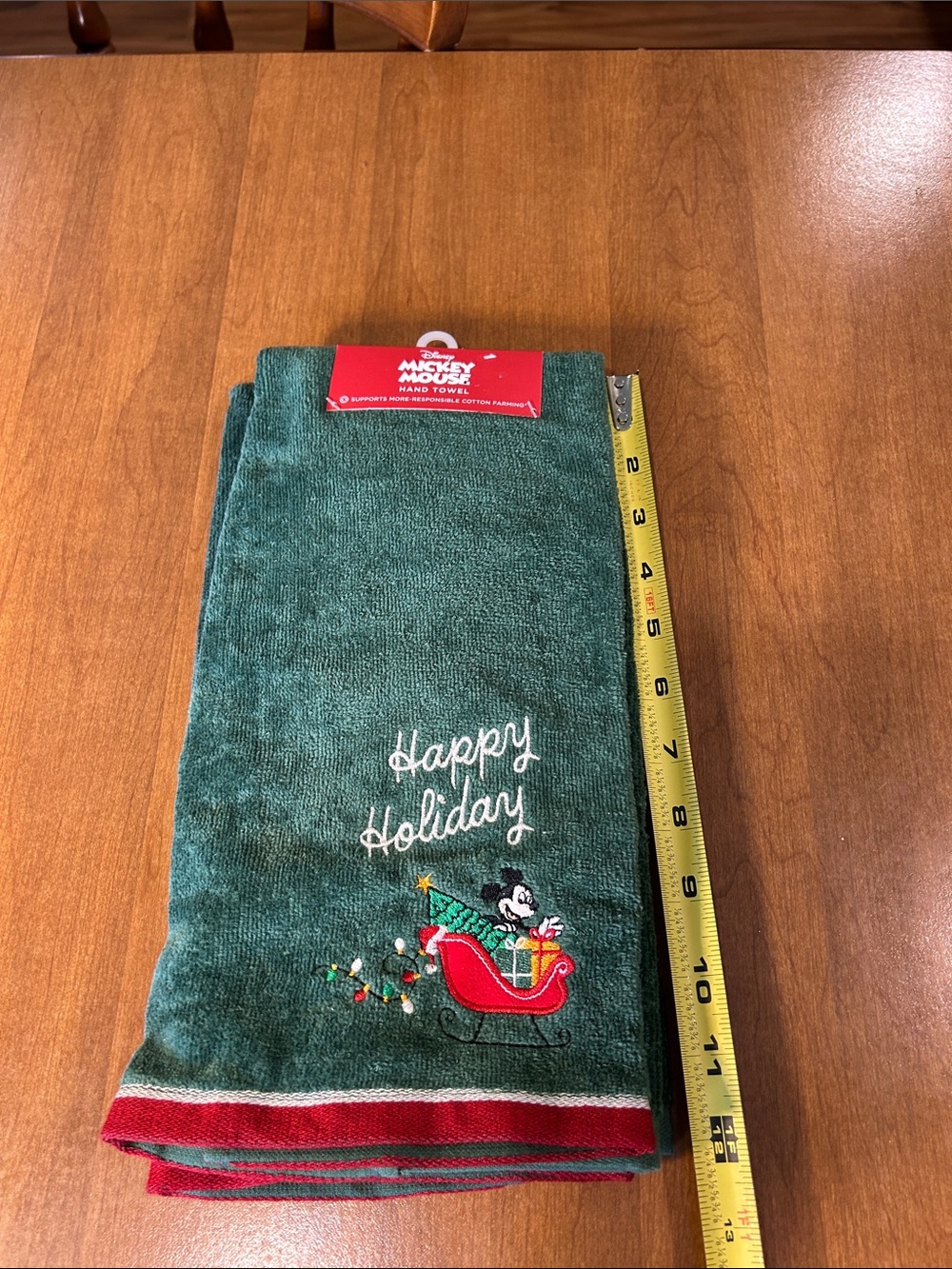 Two Disney Mickey Mouse Holiday Hand Towels - Picture 4 of 4